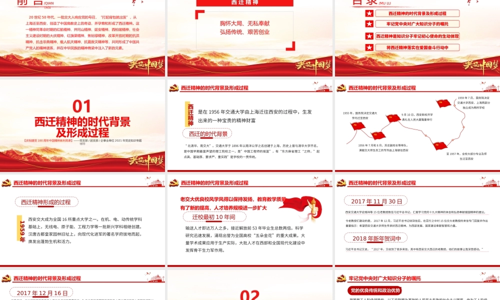 伟大精神谱系之弘扬伟大西迁精神PPT课件（带内容）.pptx