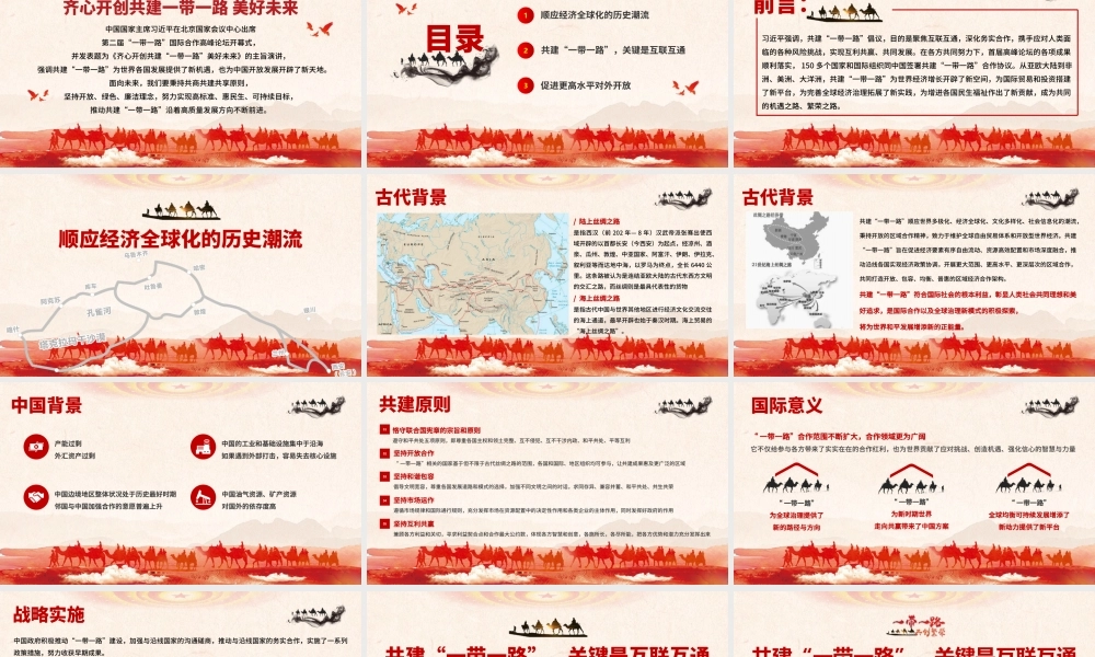 一带一路共建繁荣为构建人类命运共同体作出更大贡献PPT课件（带内容）.pptx