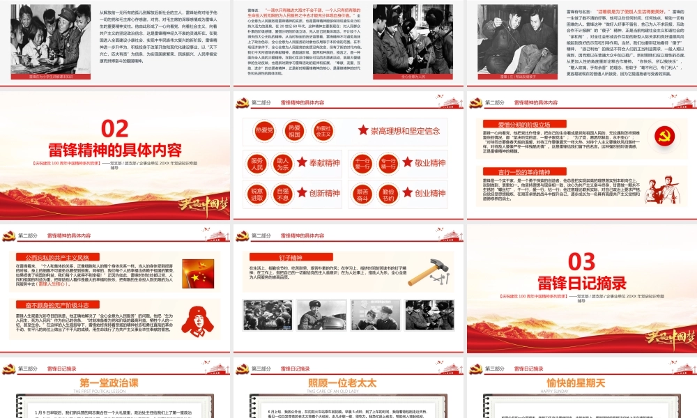 伟大精神谱系之学习弘扬雷锋精神PPT课件（带内容）.pptx