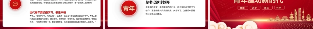 学习纪念五四运动-青春跟党走建功新时代PPT课件（带内容）.pptx