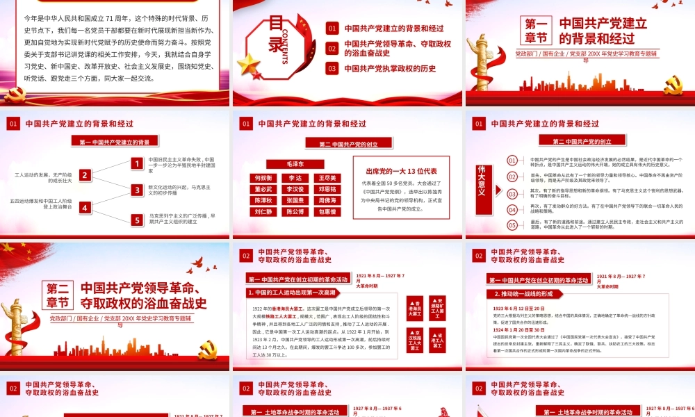 2021党史专题讲座-共产党建立的背景和经过PPT课件（带内容）.pptx