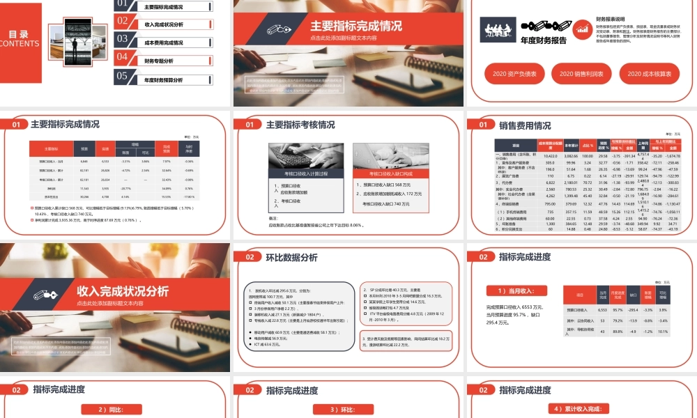 XX公司财务预算及财务分析报告PPT课件（带内容）.pptx