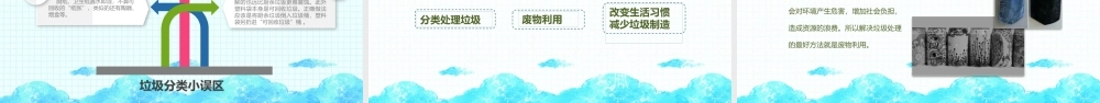 垃圾分类绿色生活环境保护节能减排再生能源主题PPT课件（带内容）.pptx