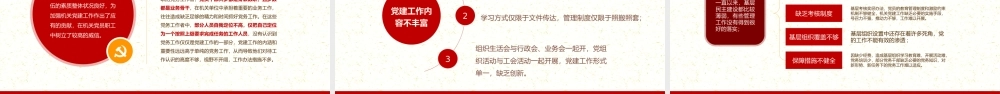 20XX基层党委党支部党员干部年终工作总结PPT课件（带内容）.pptx