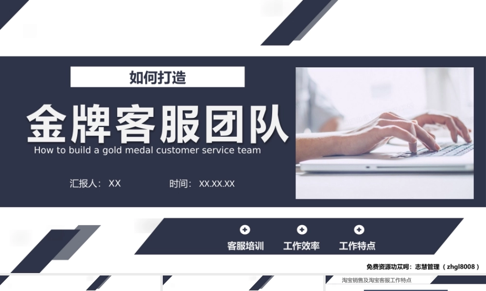 打造金牌客服团队培训PPT课件（带内容）.pptx
