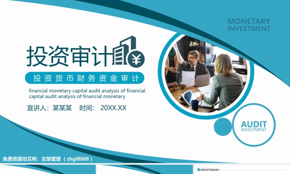 投资货币财务资金审计动态PPT课件（带内容）.pptx