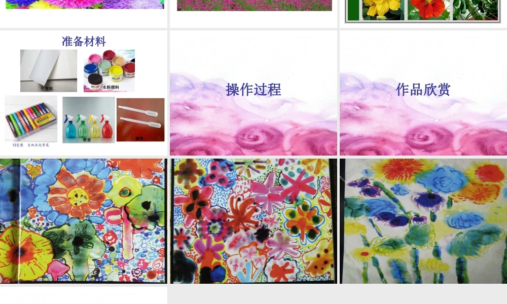 大班美术《纸上花蕾水中开》微课件.ppt