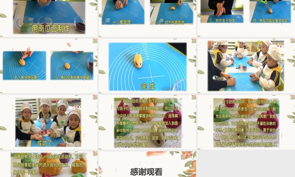 大班艺术《杂粮美食---五彩花兔》微课件.pptx
