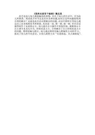 中班科学《我和水流有个秘密》微反思.doc
