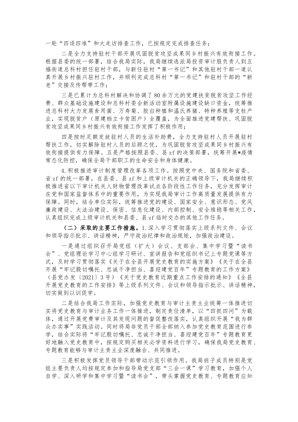 审计系统2021年汇报工作总结.docx_第2页