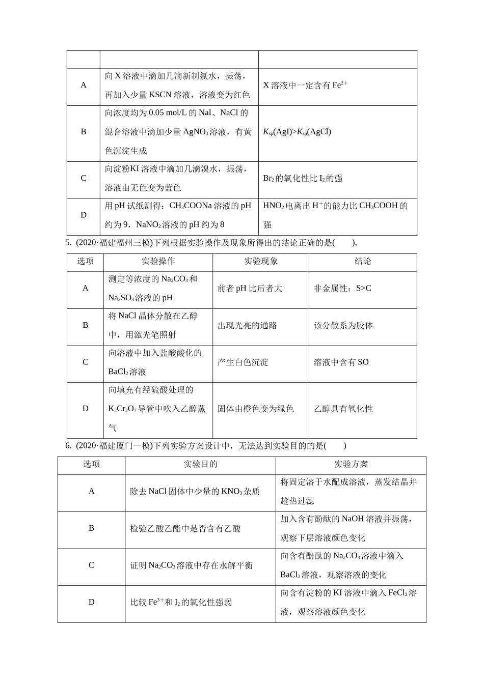 2021-2022年高考复习化学实验操作与评价.docx_第2页