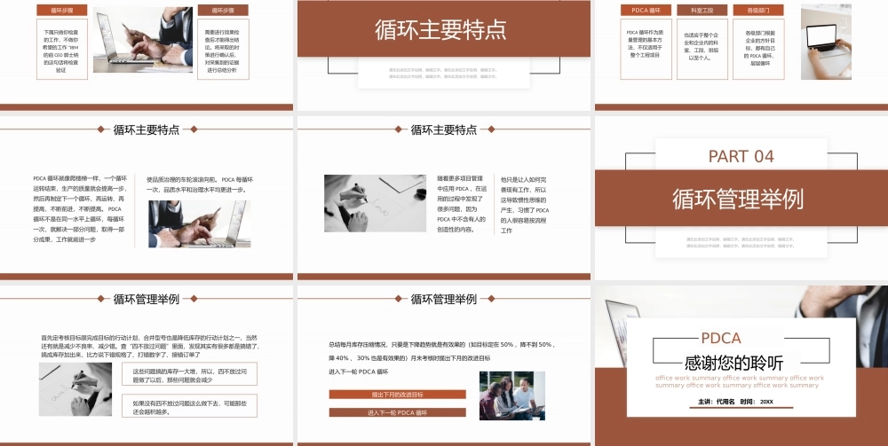 PDCA循环工作方法培训PPT课件（带内容）.pptx