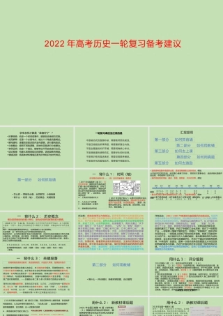 一核四层四翼高考评价体系下2022届高三历史一轮复习备考建议讲座.pptx