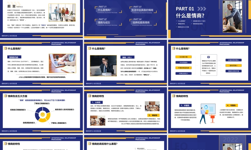 情商培养与人际关系管理情绪改善人际关系提高个人软实力PPT课件（带内容）.pptx