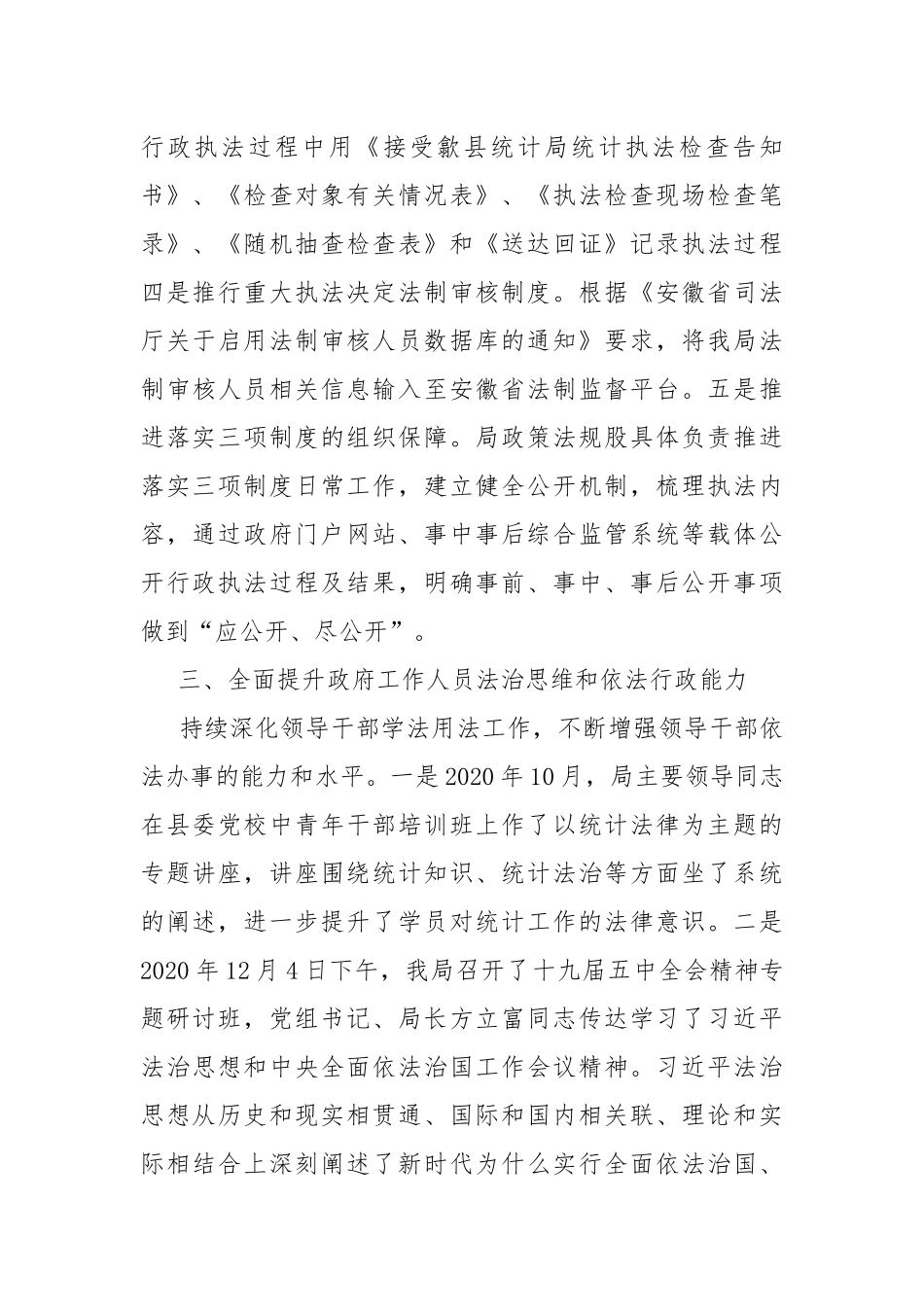 依法统计依法治统情况报告.docx_第3页