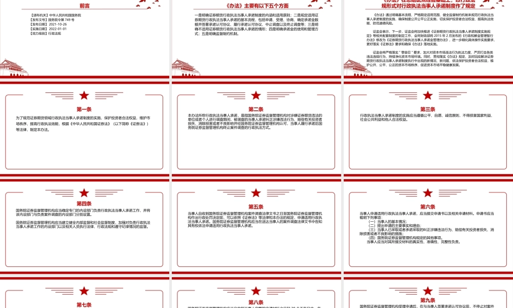 2021《证券期货行政执法当事人承诺制度实施办法》全文学习材料PPT课件（带内容）.pptx