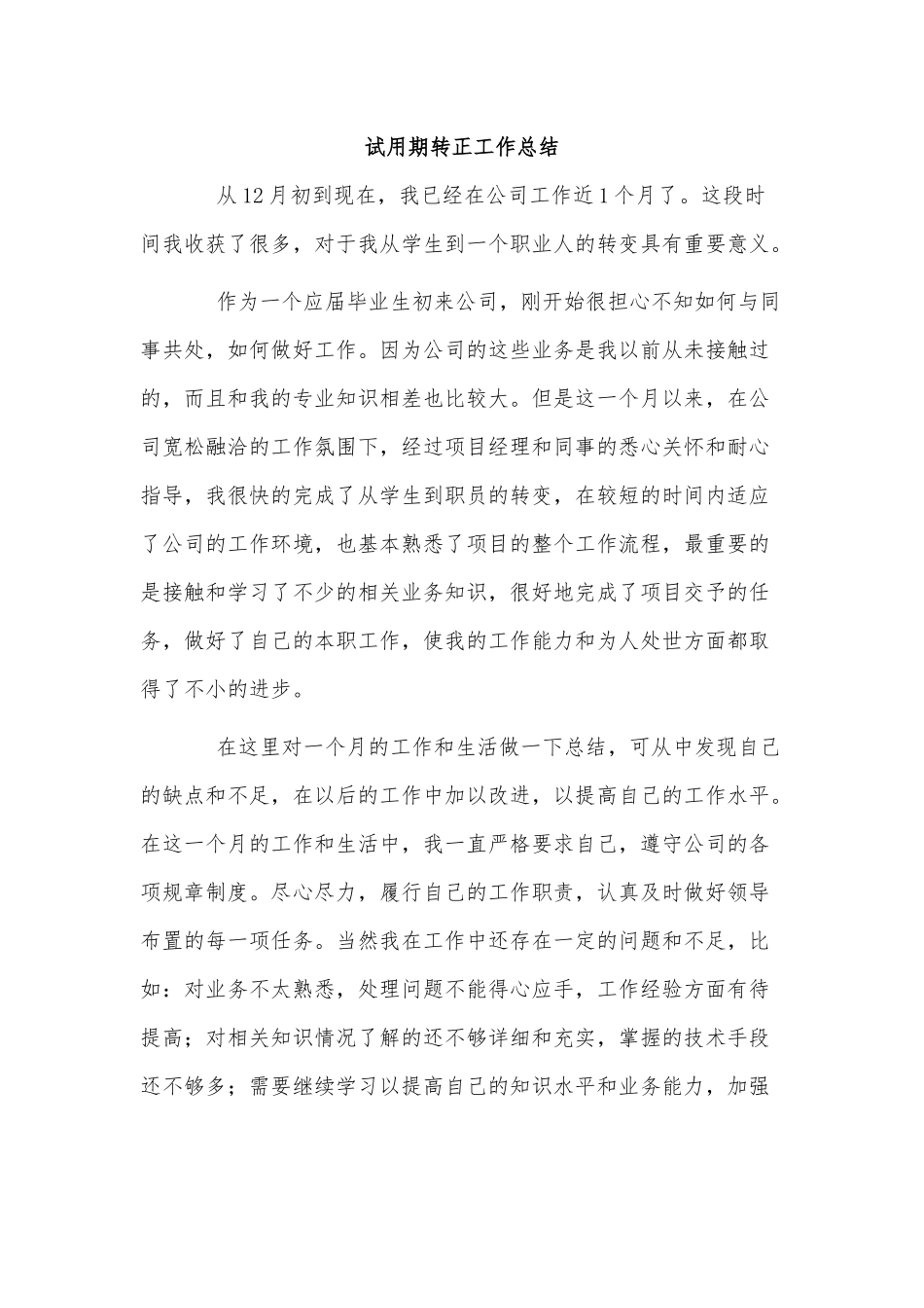 3篇试用期转正工作总结供借鉴.docx_第3页