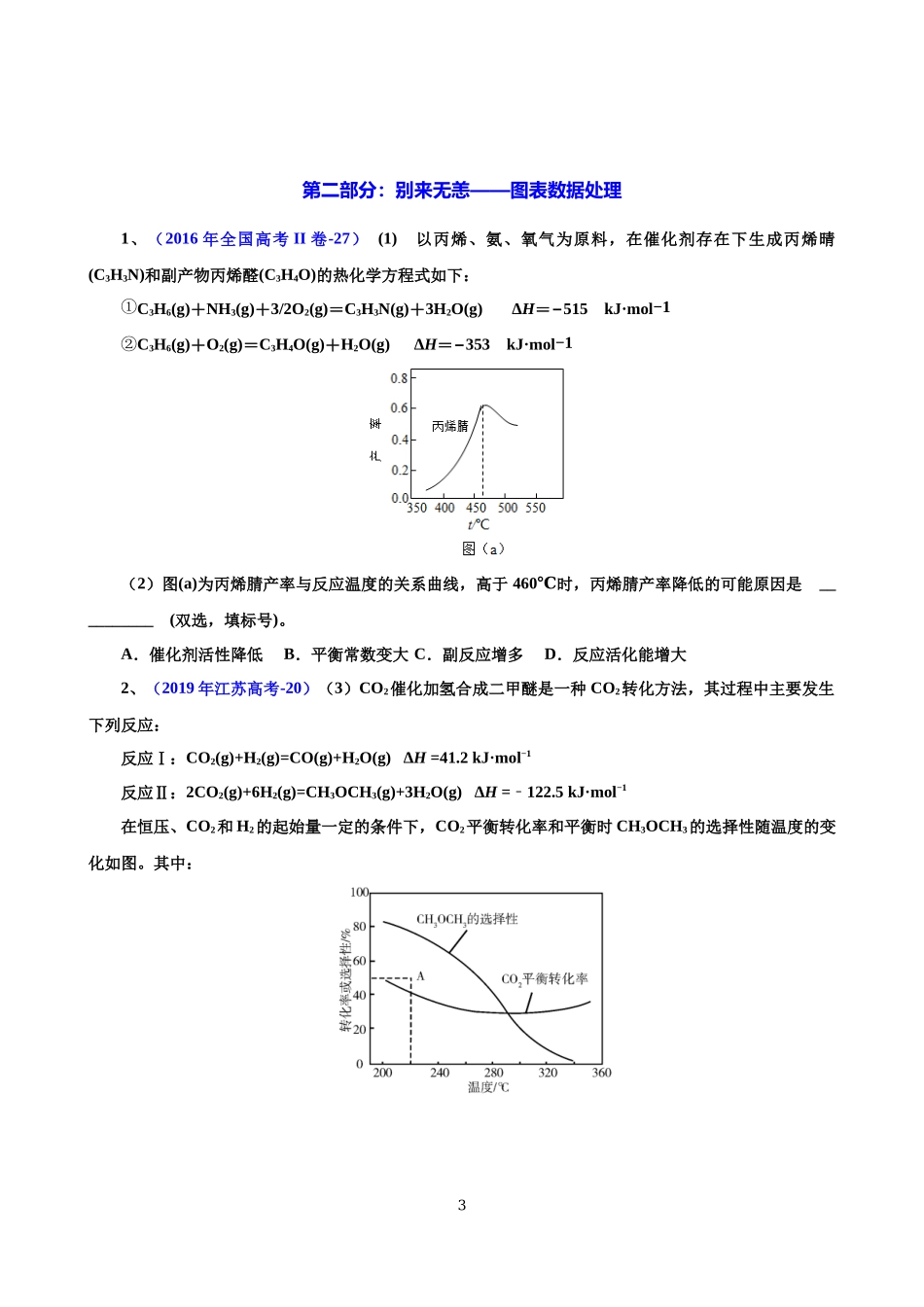 2022年高考化学反应原理微专题《催化机理 反应历程》.docx_第3页