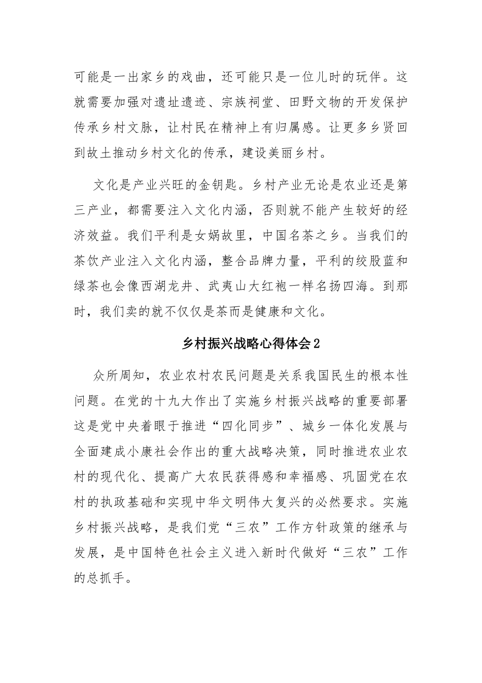 乡村振兴战略心得体会3篇例文.docx_第2页