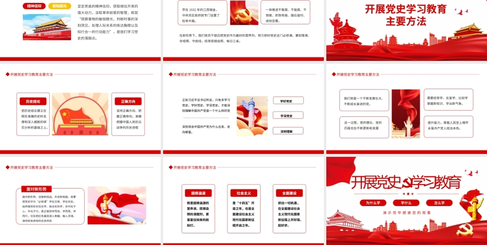 开展党史学习教育的重要性PPT课件（带内容）.pptx