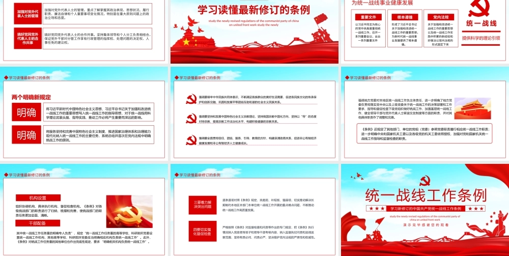 学习新修订的中国共产党统一战线工作条例PPT课件（带内容）.pptx