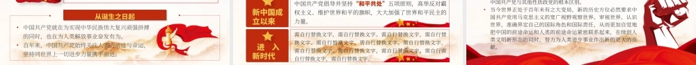 百年大党风华掠影党史学习培训PPT课件（带内容）.pptx