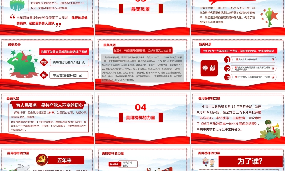 深入开展学习榜样的力量先进事迹PPT课件（带内容）.pptx