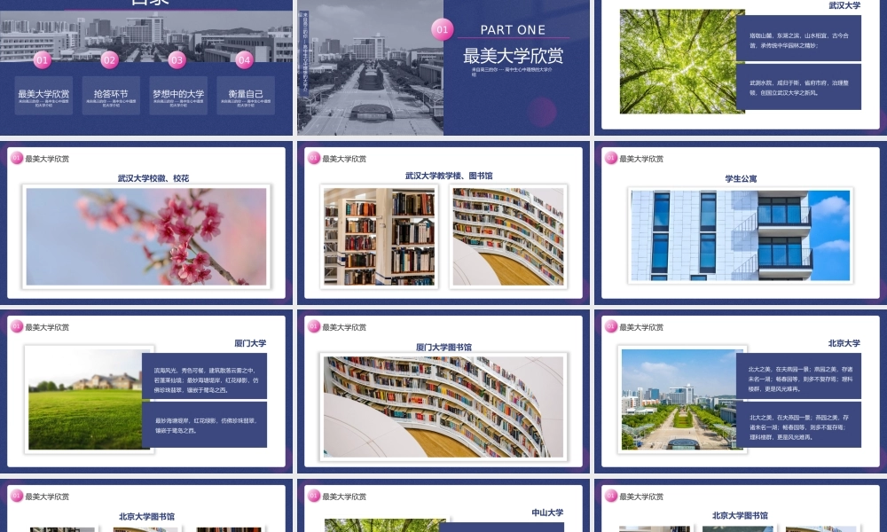 来自高三的你高中生心中理想的大学介绍PPT课件（带内容）.pptx