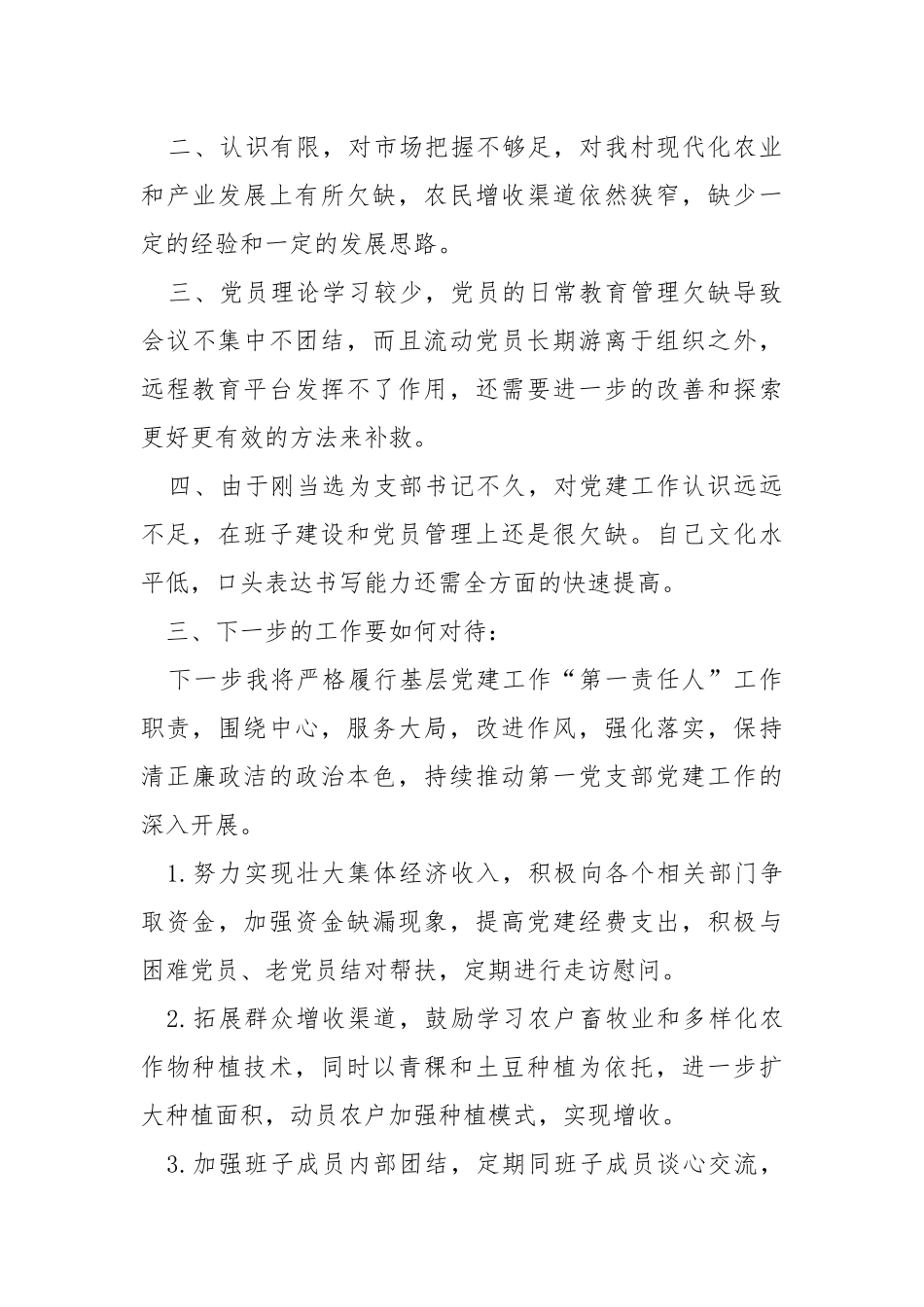 2021年村党支部书记述职报告.docx_第3页
