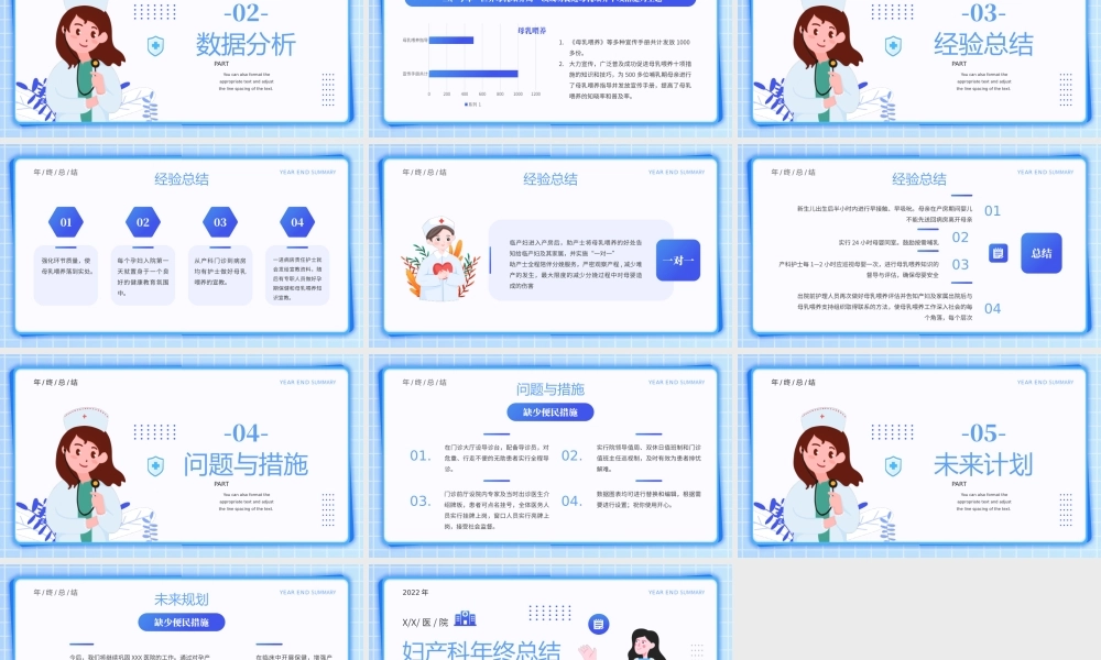 XX医院妇产科年终总结PPT课件（带内容）.pptx