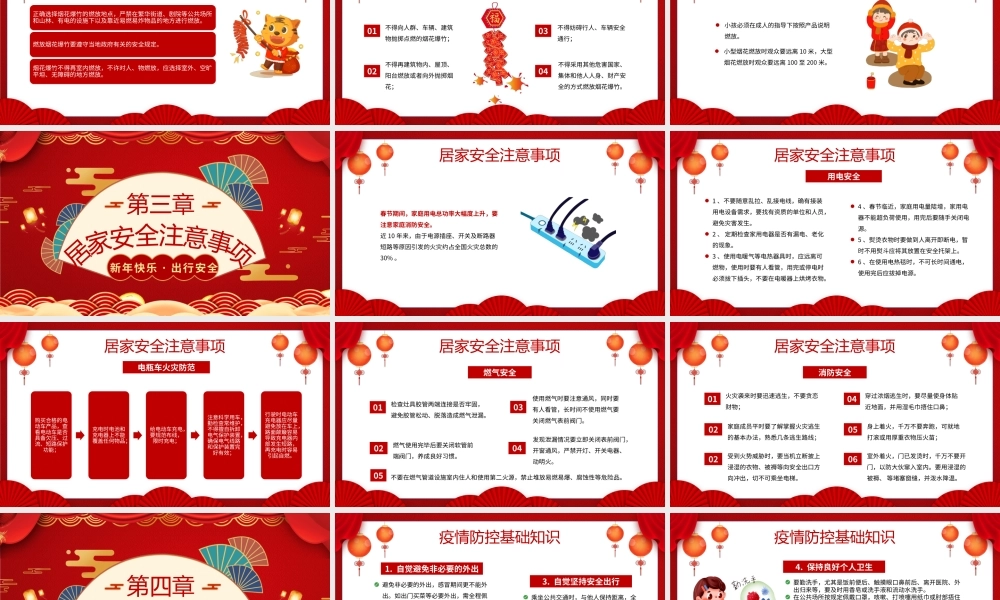 2022虎年春节安全主要事项主题班会PPT课件（带内容）.pptx