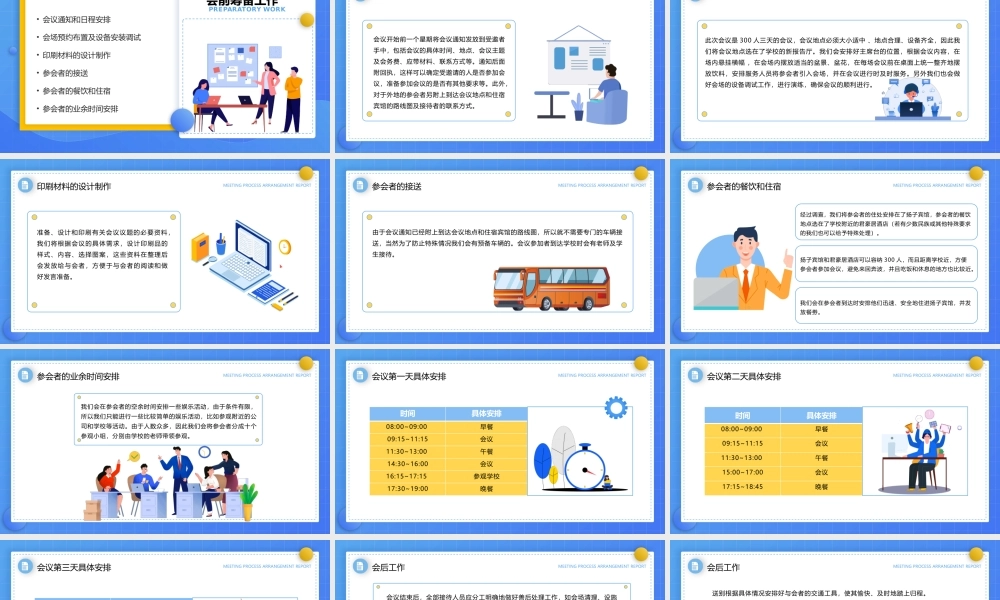 会议流程安排汇报培训PPT课件（带内容）.pptx