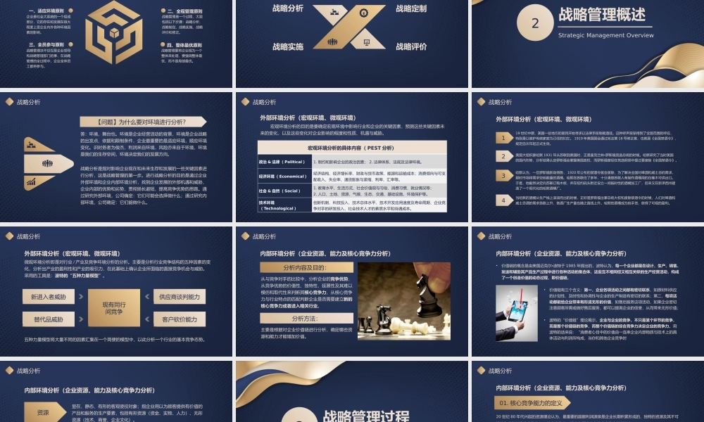 企业战略管理培训人事培训PPT课件（带内容）.pptx