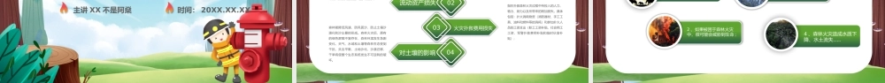 森林防火主题教育卡通动态PPT模板.pptx