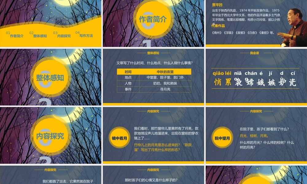 小学语文部编版五年级上册《月迹》教育教学PPT课件（带内容）.pptx