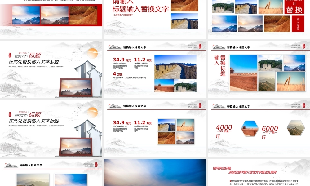 新时代推进乡村振兴成果展示PPT模板.pptx