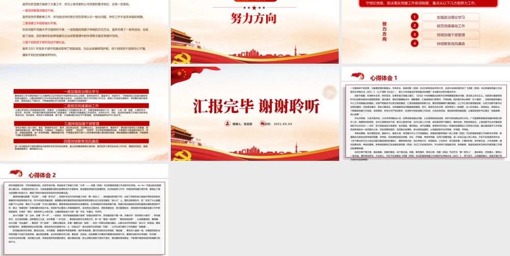 2021年党建述职评议考核-国企领导抓党建工作述职报告汇报PPT课件（带内容）.pptx