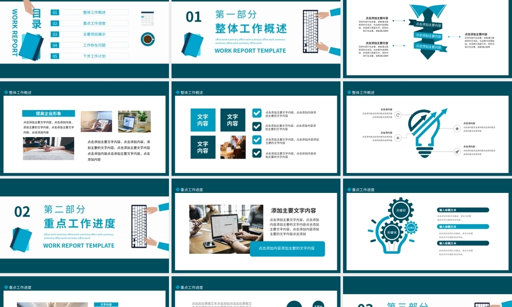述职工作报告年终工作汇报动态PPT模板.pptx