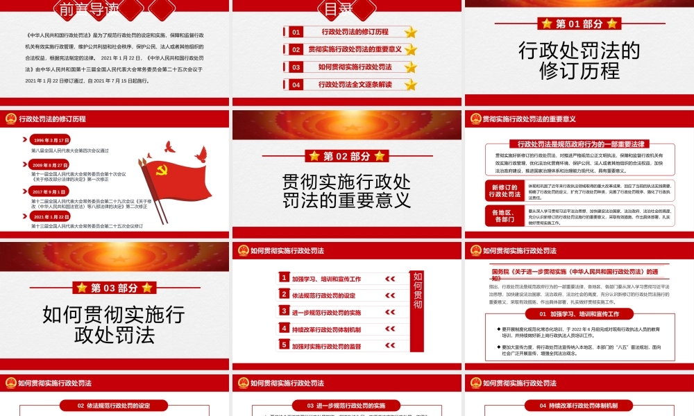 学习2021行政处罚法全文PPT课件（带内容）.pptx