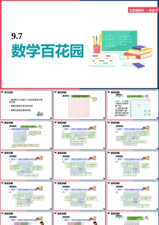 小学数学北京版一年级下册《7数学百花园》课件.pptx