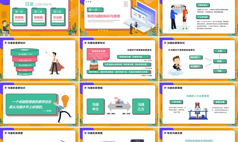 管理者如何带好团队培训系列-优秀的管理者如何有效沟通PPT课件（带内容）.pptx