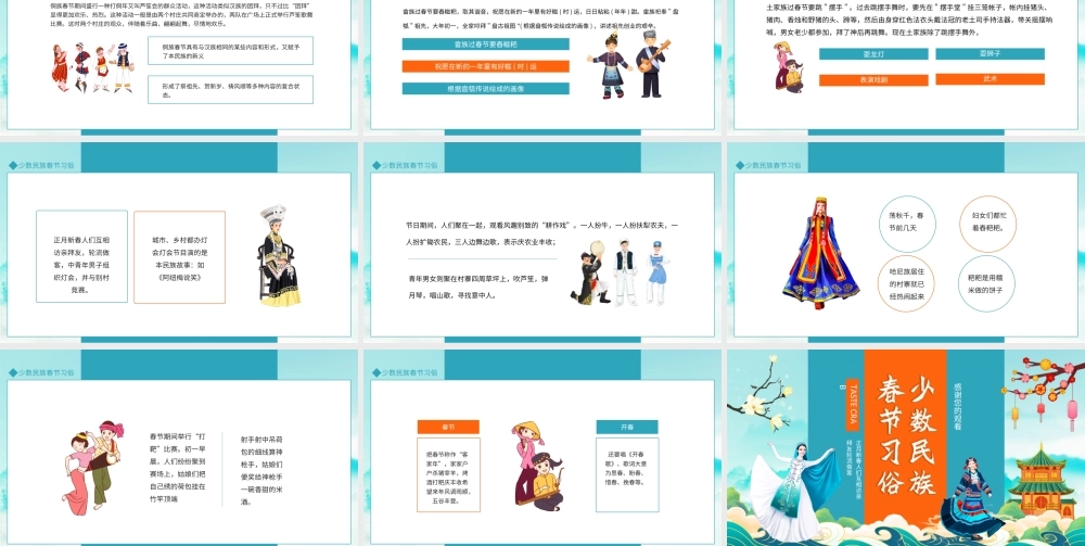 少数民族新年春节习俗介绍主题班会PPT课件（带内容）.ppt