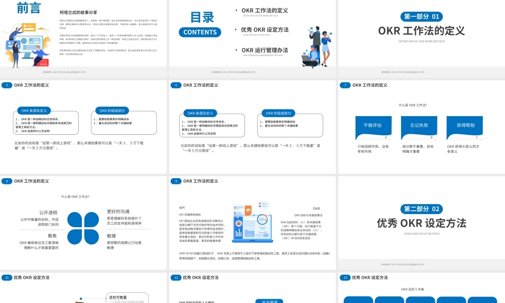 绩效管理之OKR工作方法介绍PPT模板.pptx