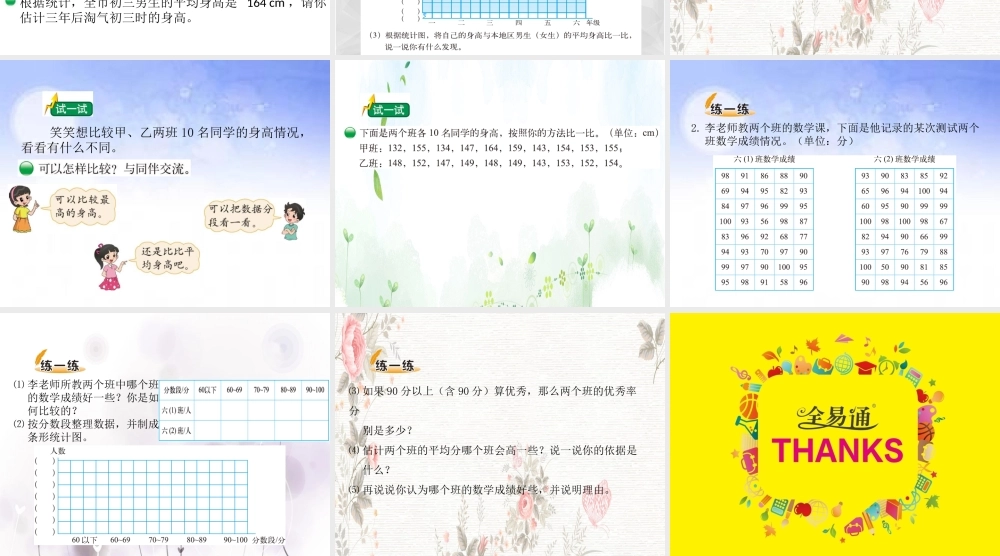 (小学课件）第五单元4身高的变化.ppt