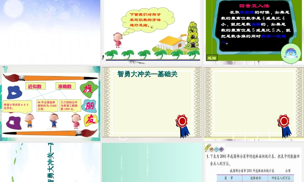 (小学课件）第一单元近似数.ppt