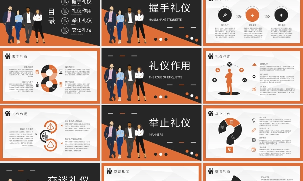 企业员工职业形象管理要求职场社交商务礼仪培训PPT模板.pptx