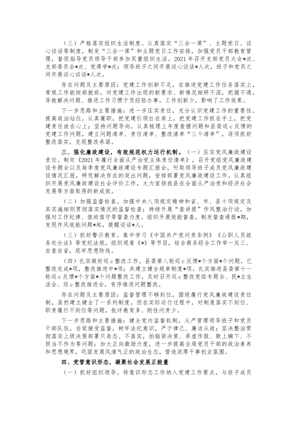商务2021年抓党建述职报告.docx_第2页