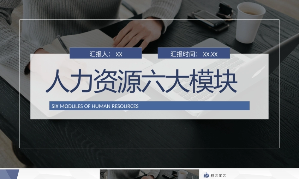 人力资源六大模块核心内容总结互联网公司人事部培训计划PPT模板.pptx