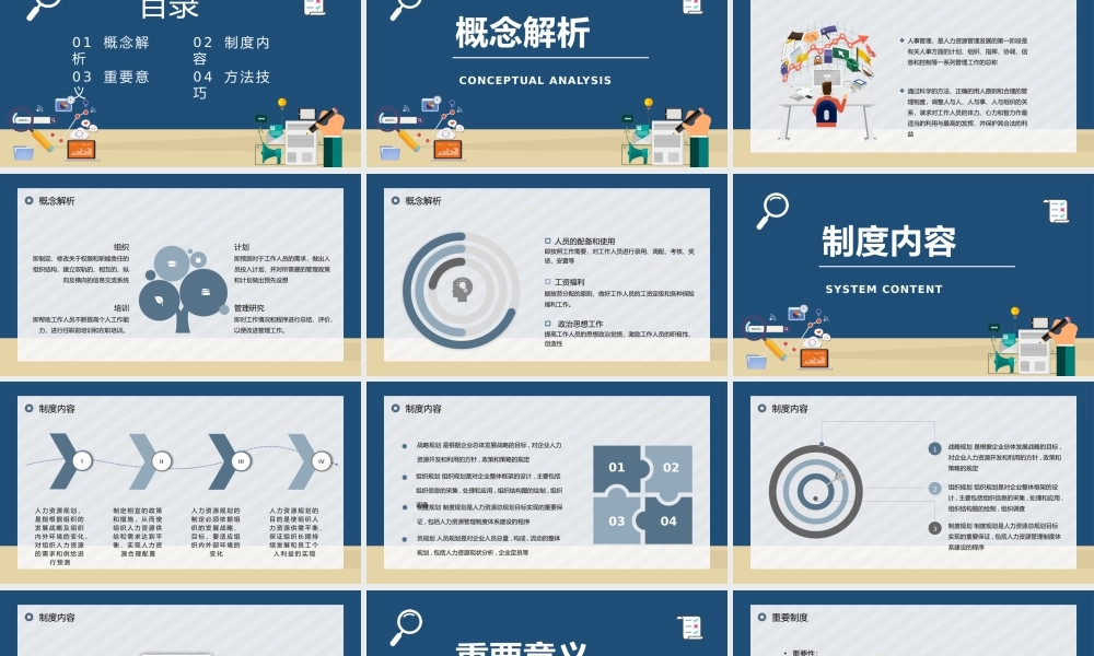 公司人力资源行政管理人事部门人员规章制度管理培训职员入职培训PPT模板.pptx