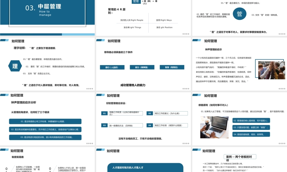 管理者如何带好团队PPT培训.pptx